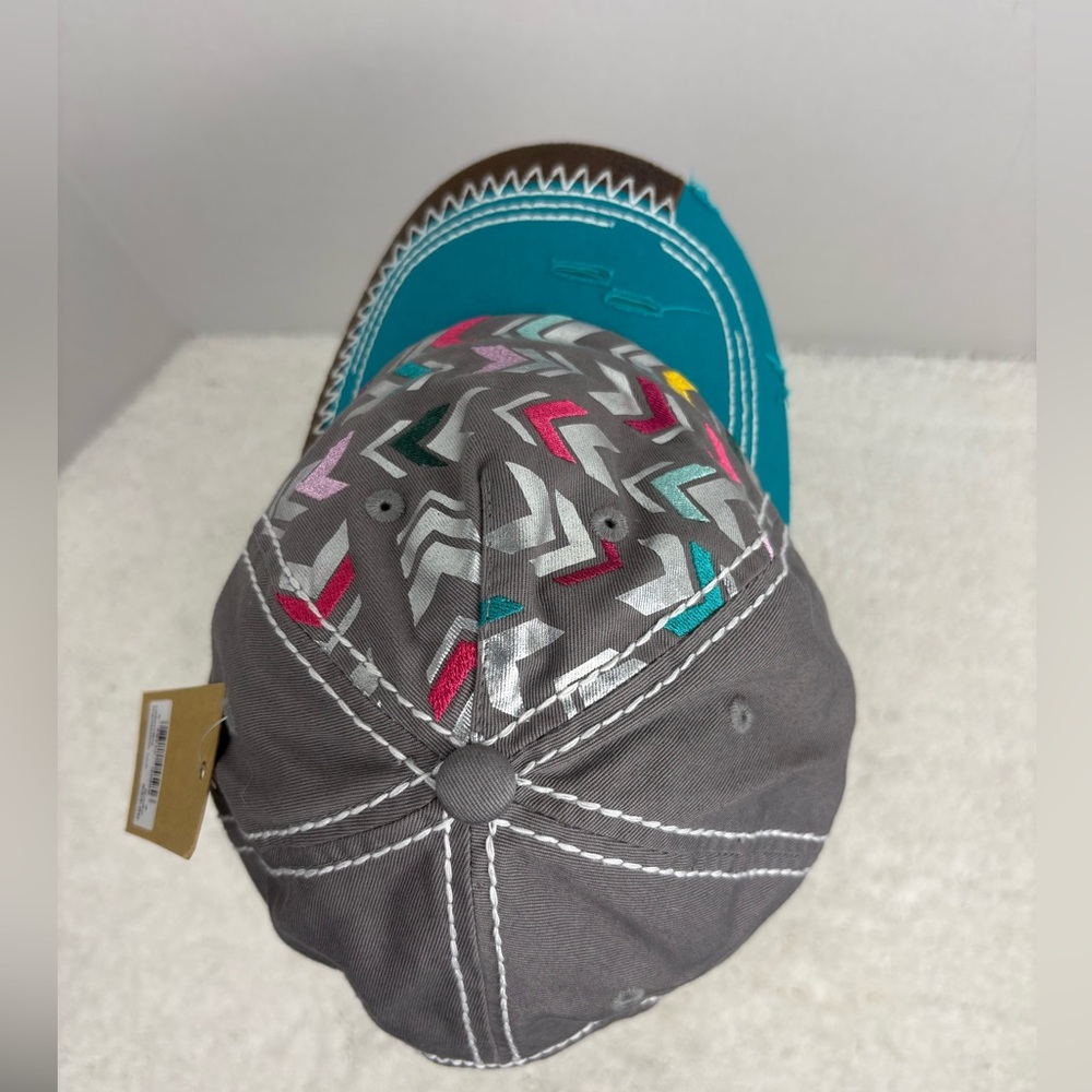 NWT Catchfly Women’s Chevron Embroidered Baseball Cap - Picture 4 of 8